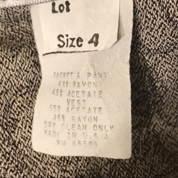 Paisley Sage Blazer Vest Vintage Top - Picture 7 of 10